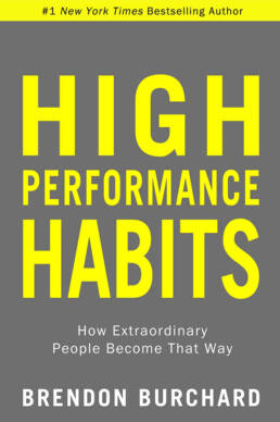 High Performance Habits by Brendon Burchard book cover