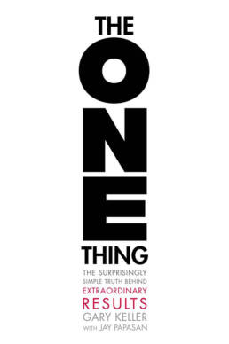 The One Thing by Gary Keller book cover